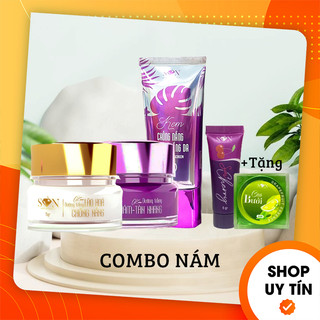 Combo kem face son nguyễn tiên giảm nám + kem chống nắng son cosmetic