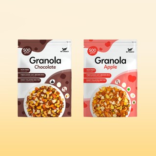 2 Túi Granola Nhiều Topping 80% Hạt Ngũ Cốc Ăn Liền, Ít Đường Befresco 500g