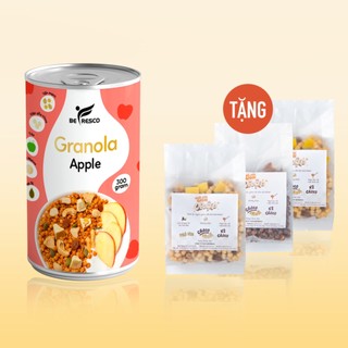 Ngũ Cốc Ăn Kiêng Granola Vị Táo Hạt Macca Mix Sữa Chua Sấy Khô Befresco 300g