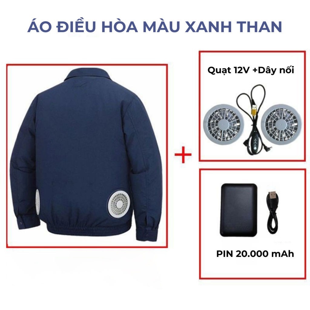 Ao điều hòa, Áo điều hòa pin 50000 chống nóng mùa hè, Áo điều hòa làm mát cơ thể chống nóng | BigBuy360 - bigbuy360.vn