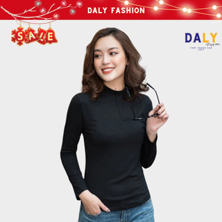 Áo giữ nhiệt cổ lọ 3 phân nỉ lót lông tay dài, áo thun nhiều màu dễ phối đồ DaLy