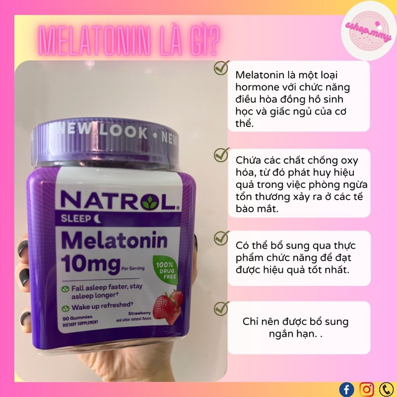 Kẹo ngủ Melatonin