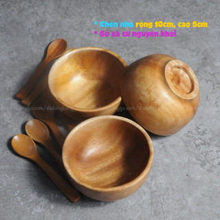 [HOT] - Chén gỗ xà cừ nguyên khối, xuất xứ Việt Nam