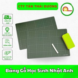 Bảng gỗ học sinh nhật anh - bảng 2 mặt - 31,5 x 21,5cm