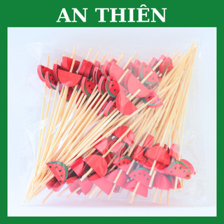 Cây xiên tre dưa hấu 100 cái