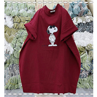 Áo phông nữ 3158 vải cotton khô in hình snoopy hoạt hình
