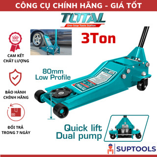 Đội cá sấu 3 tấn nâng nhanh total tht10834 con đội nâng ô tô chiều cao tối thiểu 85mm