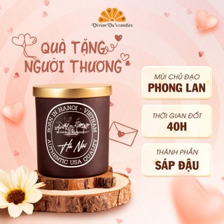 Nến Thơm Nhiều Mùi Quà Tặng Người Thương, Hũ Nến 220g Cao Cấp Vivian Vu's Candles - Nến Sáp Đậu Nành Tốt Cho Sức Khỏe