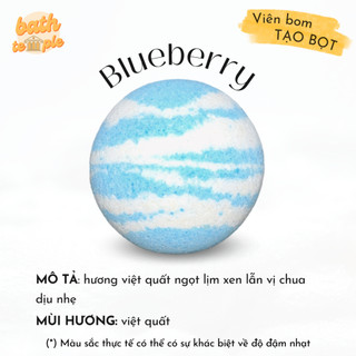 Bom tắm siêu bọt cho bồn tắm - việt quất - bath temple