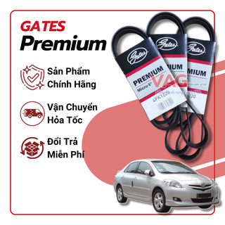 [Chính hãng] Dây Curoa, dây đai 4PK1220 cho xe Vios lái điện 1.5 2007 – 2014, Yaris 1.5 2009 - 2013 chính hãng Gates