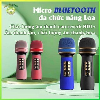Mic Hát Karaoke Bluetooth Không Dây Công Nghệ Mới Âm vang- Micro Cầm Tay-Loa Chất Lượng Cao - Mic Hát Karaoke Mini Hát