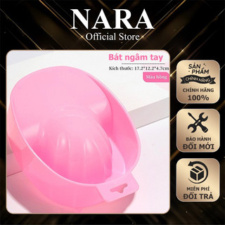 Bát ngâm tay làm nail - bát ngâm bàn nhựa màu hồng - dụng cụ ngâm tay nhặt da chuyên dụng cho dân làm nail