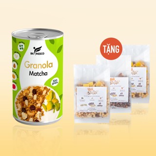 Ngũ Cốc Ăn Kiêng Granola Vị Matcha Mix Sữa Chua Sấy Khô Befresco 300g