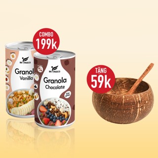 [COMBO 2 HŨ KÈM QUÀ] Ngũ Cốc Ăn Kiêng Granola Mix Sữa Chua Sấy Khô Befresco 300g