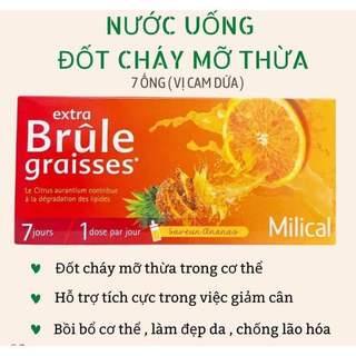 Detox Milical Extra Brule Graisses 7 ống vị cam dứa siêu ngon
