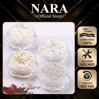 Bi ngọc trai ngũ sắc mix bi - Mix các size đính trang trí móng nail