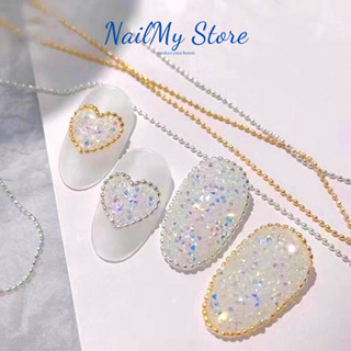 Phụ kiện dây xích bi, dây xích kim loại trang trí móng - Phụ kiện làm đẹp nail