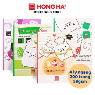 10 quyển Vở 4 ly ngang 200 trang Hồng Hà South Star Heo xinh - 0754 dành cho học sinh miền Trung - Nam