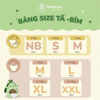 [Tặng 01 xe chòi chân TÊ GIÁC] Combo 04 Bịch Bỉm BB NATURE