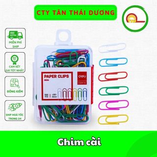 Ghim cài giấy Deli , Ghim mũ nhựa Deli nhiều màu