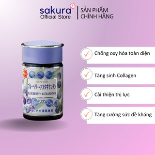 Viên Chống Oxy Hóa, Bổ Mắt Menard Blueberry Astaxanthin 120 Viên ( 40 Ngày)- Sakura Store Official
