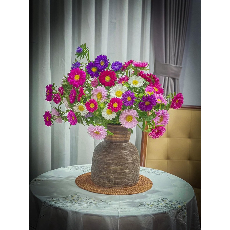 Bình cắm hoa Túi Tròn Gốm Bát Tràng H23