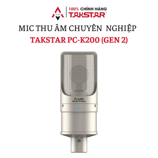 Mic Thu Âm Livestream Chính Hãng Takstar PC-K200 Lọc Tạp Âm, Độ Nhạy Cao, Cải Thiện Giọng Hát, Giá Rẻ Bảo Hành 1 Năm