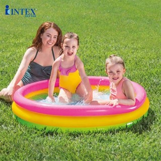 Bể bơi phao tròn 3 tầng 1m14 intex 57412