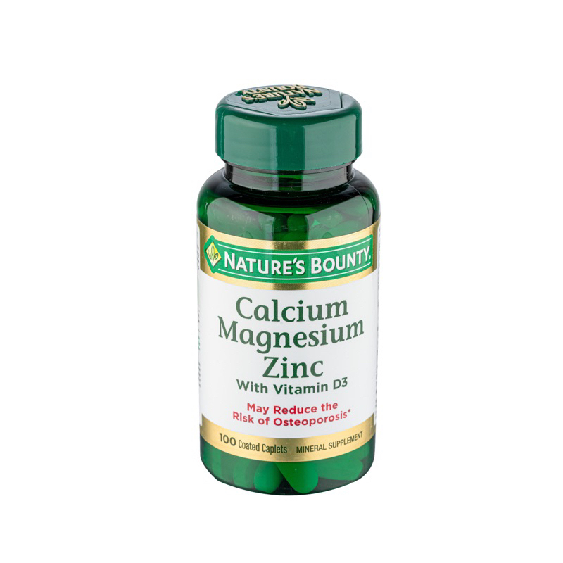 Viên Uống Bổ Sung Canxi Magnesium Zinc With Vitamin D3 Bổ Xương Khớp NATURE'S BOUNTY (100 viên)