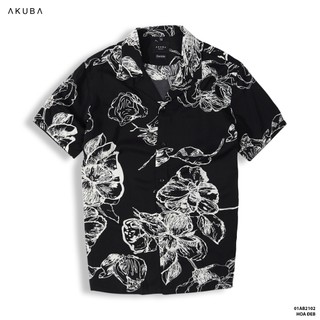  Áo sơ mi tay ngắn AKUBA thoáng mát, không nhăn form Oversize 01AB2102