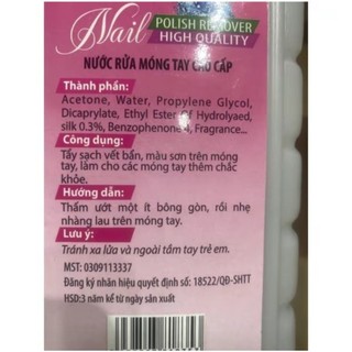 Aceton nước rửa móng tay phá móng gel chai 500ml