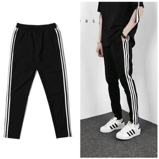 🌸 SIÊU HOT 🌸 QUẦN JOGGER NỈ GOURD Unisex PHỐI 3 SỌC KIỂU ỐNG XUÔNG - ÔM NAM NỮ THUN DÀY