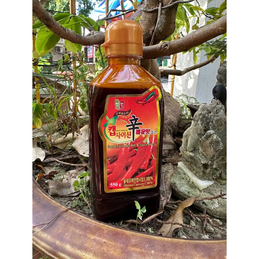 Tinh dầu cay CAPSAICIN, tặng cấp độ cho mỳ cay (chai 550g) Chính Hãng