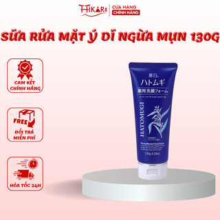 Sữa rửa mặt ý dĩ ngừa mụn Reihaku Hatomugi The Medicated Facial Foam dưỡng ẩm sáng da 130g
