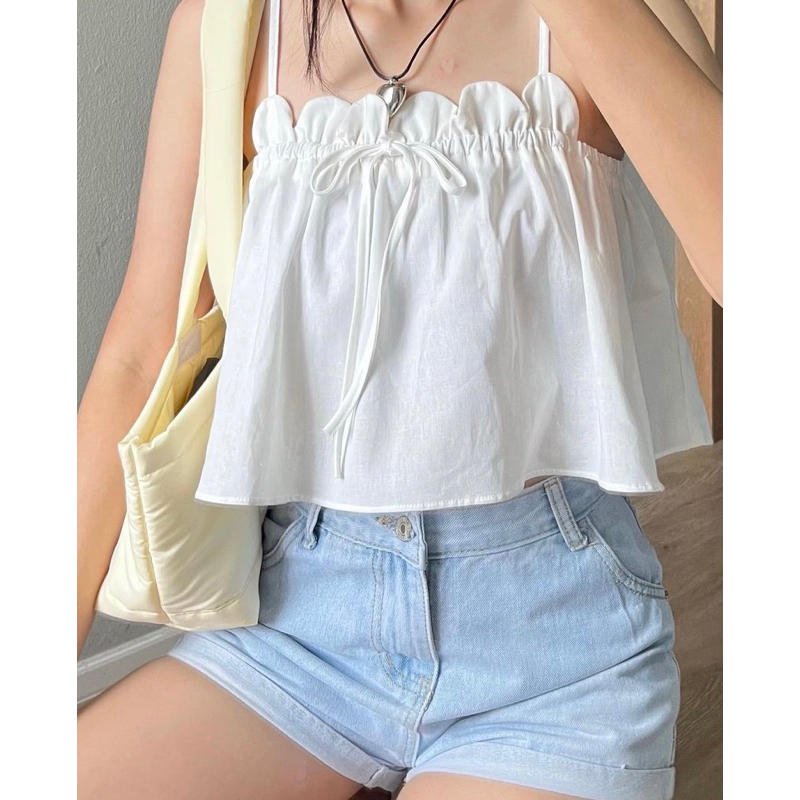 Áo banydoll ngắn xoè Aimee top