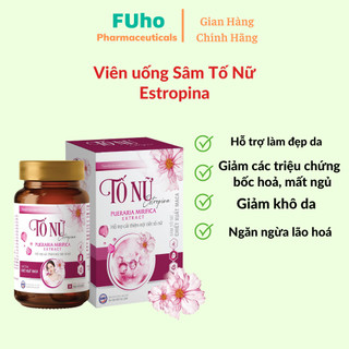  Viên Uống Sâm Tố Nữ Estropina Hỗ trợ cải thiện nội tiết tố nữ ngăn ngừa lão hoá da Hộp 30 Viên Duocphamfuho 