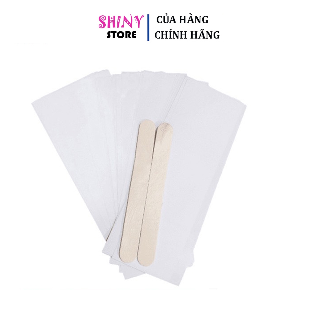Combo giấy wax lông và que gạt.