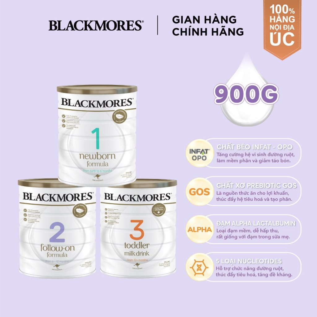 Sữa Blackmores Đủ Số Của Úc Lon 900g