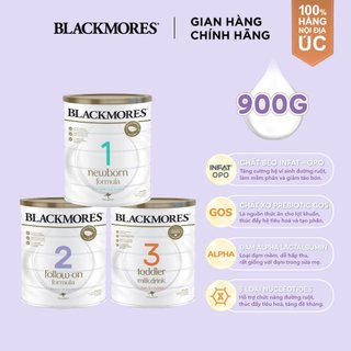 Sữa blackmores đủ số của úc lon 900g