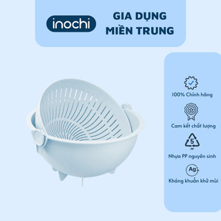 Bộ thau rổ xoay đa năng 28cm Inochi