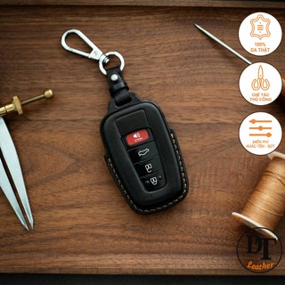 Bao da chìa khóa TOYOTA , Bao da chìa khóa thủ công , Khắc tên miễn phí