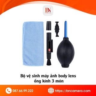 Bộ vệ sinh máy ảnh body lens ống kính 3 món