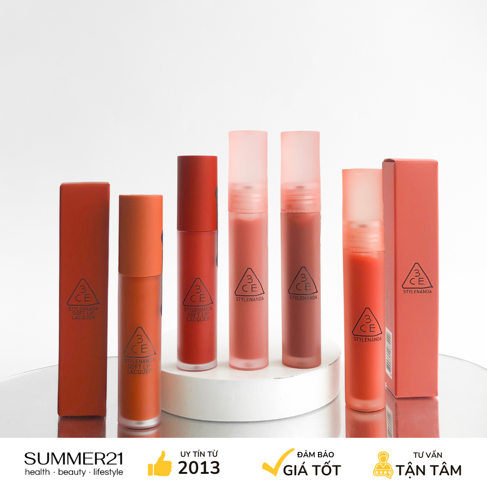 Son kem 3CE SOFT LIP LACQUER