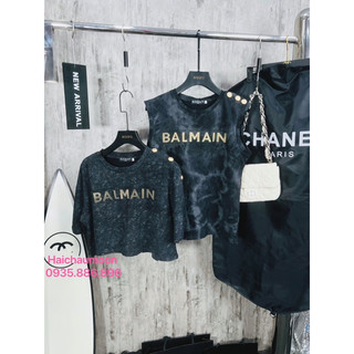 Áo croptop Bal main sieu cap