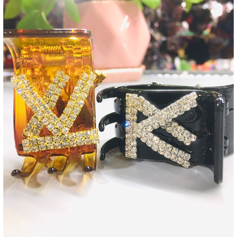 kẹp tóc 5 răng đính đá