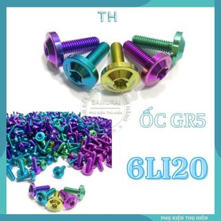 Ốc gr5 6li20 đầu dù gắn các vị trí tương thích trên xe máy ( gúa 1 con )
