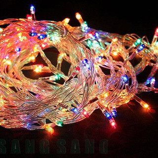 Đèn Chớp Nháy Trang Trí Noel, tết, tiệc nhiếu màu, đơn màu dài 4,5m - Dây Đèn Led Trang Trí Hàng Chuẩn Nét