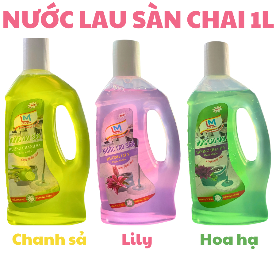 Nước lau sàn Liên Minh chai 1L