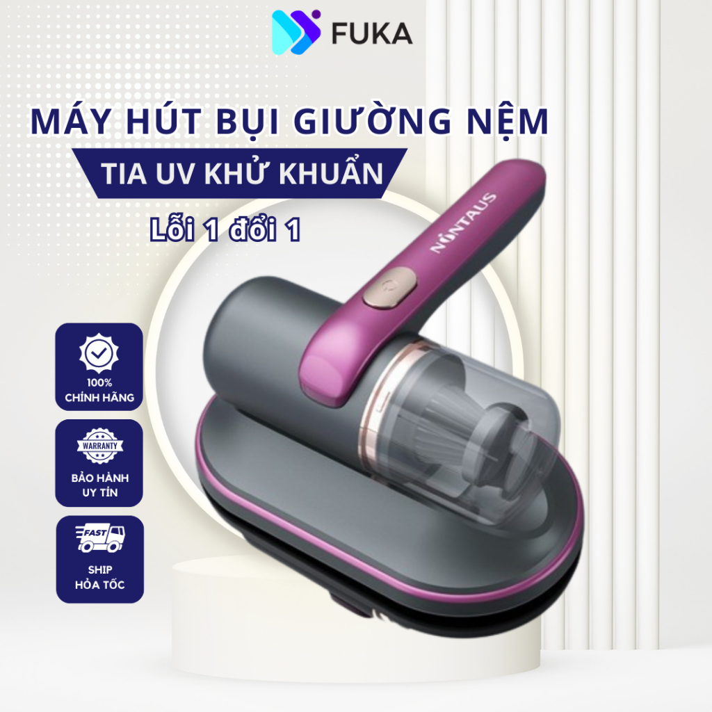 Máy hút bụi giường nệm, máy hút bụi không dây thông minh có tia UV khử khuẩn, hút ẩm không khí, chăn ga, ghế sofa