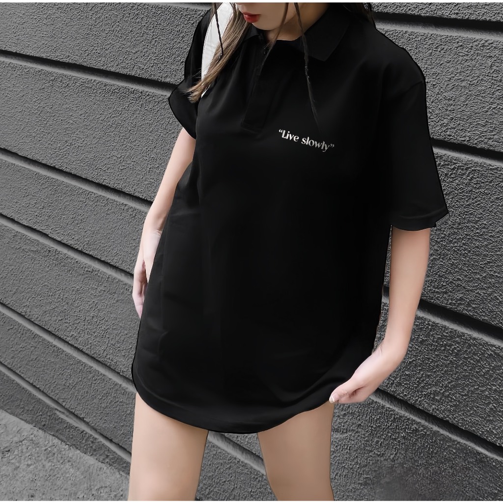 Áo Polo Nam Nữ Đen MeanStore Thun Polo Có Cổ Big Size, Phông Unisex Local Brand Chính Hãng Vải Cotton Cao Cấp - POTH2